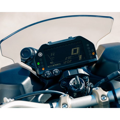 Compact instrument panel with LCD display